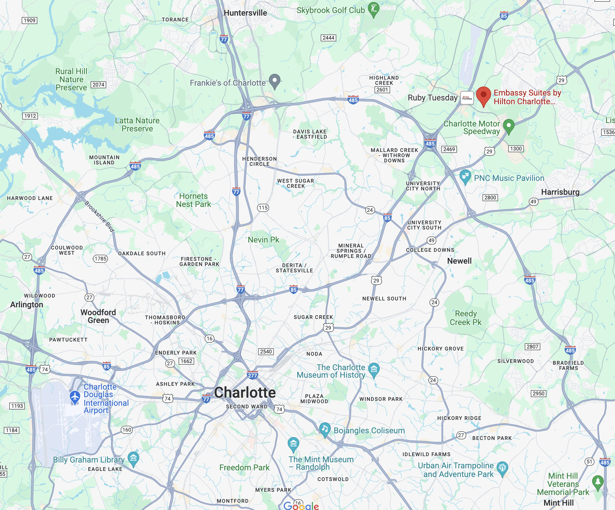 Charlotte Fusion Map 2024